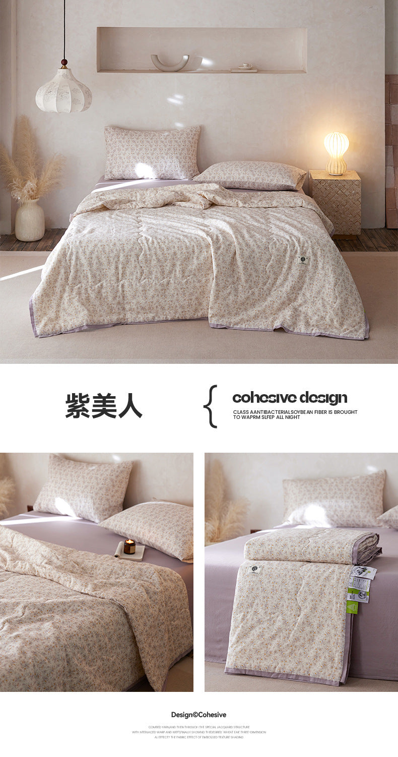 Cotton Double-Layer Yarn Summer Blanket Children's Summer Air-Conditioning Thin Duvet